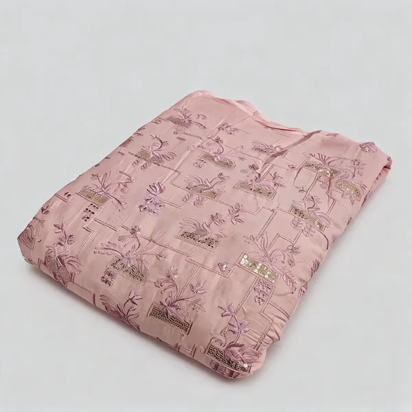 Pink_Peach_Embroidery_On_Pure_Cambric_Cotton_Fabric