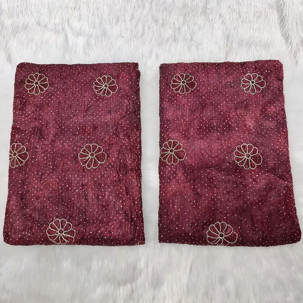 Dusty_Maroon_Floral_Sequins_Beads_Embroidery_On_Rangoli_Crush_Fabric