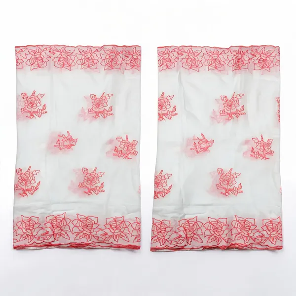 Peach_Floral_2_Side_Border_Pure_Mul_Cotton_Dupatta_Fabric