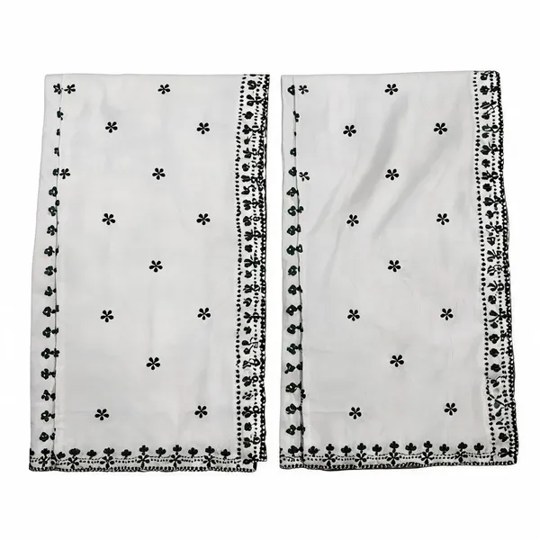 Green_Floral_2_Side_Border_Pure_Mul_Cotton_Dupatta_Fabric
