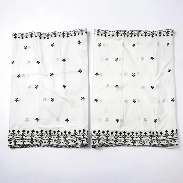 Green_Floral_2_Side_Border_Pure_Mul_Cotton_Dupatta_Fabric