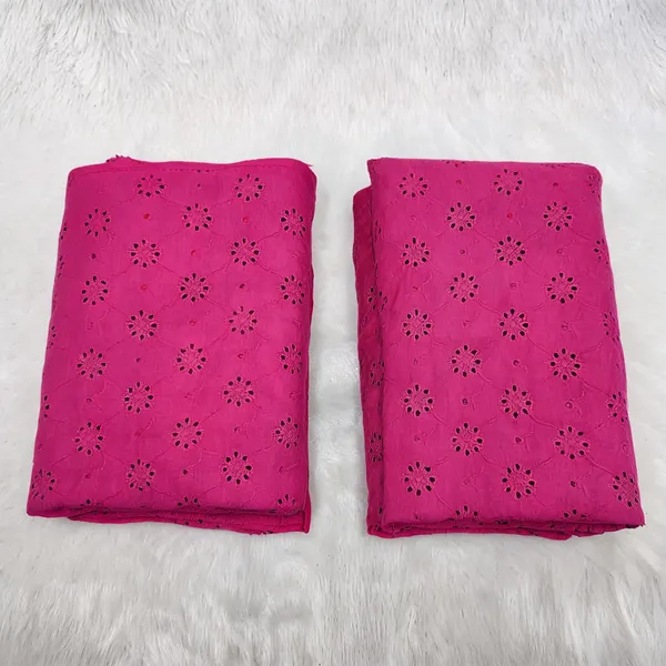 Pink_Floral_Plain_Hakoba_Fabric
