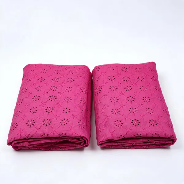 Pink_Floral_Plain_Hakoba_Fabric