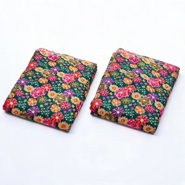 Floral_Position_Print_With_Embroidery_On_Crushed_Jimmy_Choo_Fabric