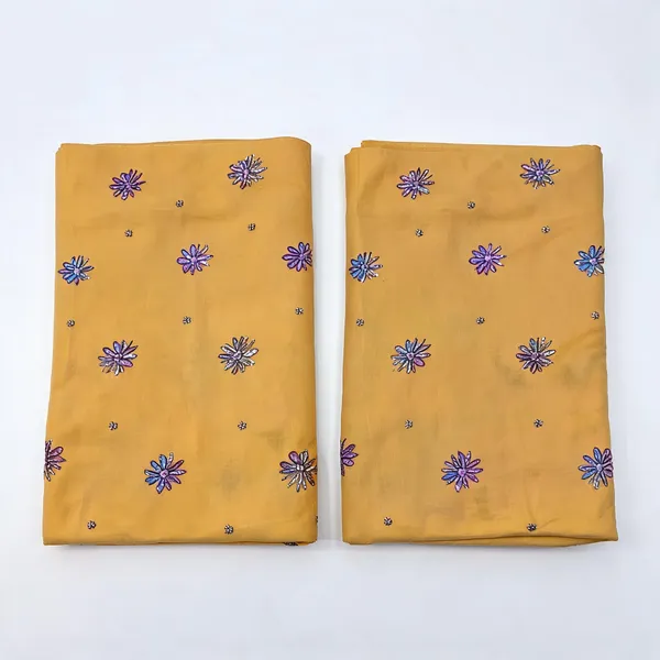 Mustard_Yellow_Beads_Embroidery_On_Kora_Cotton_Fabric