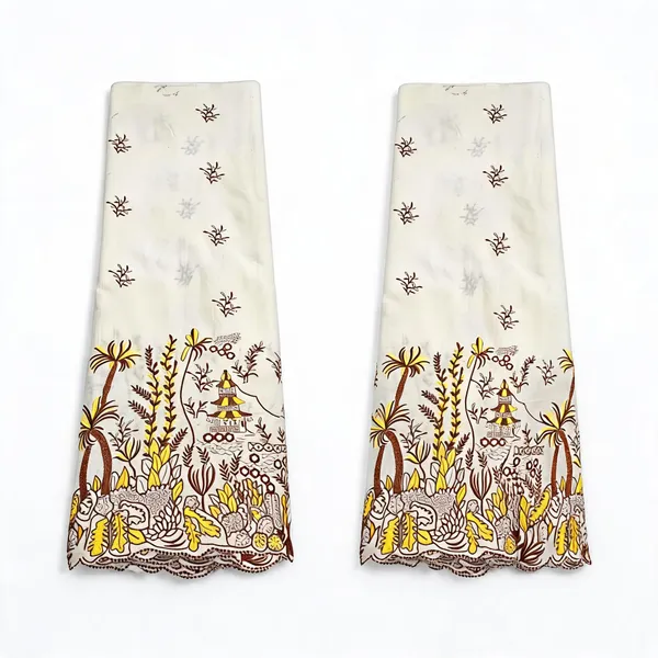 Floral_Coloured_Thread_Embroidery_On_Kora_Mul_Cotton_Fabric