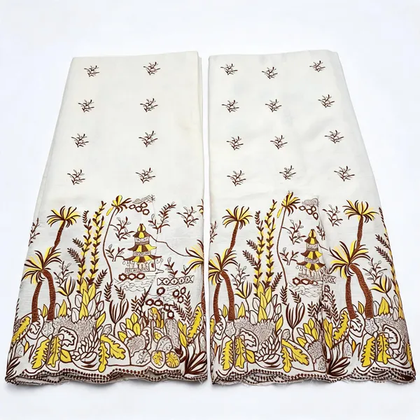 Floral_Coloured_Thread_Embroidery_On_Kora_Mul_Cotton_Fabric