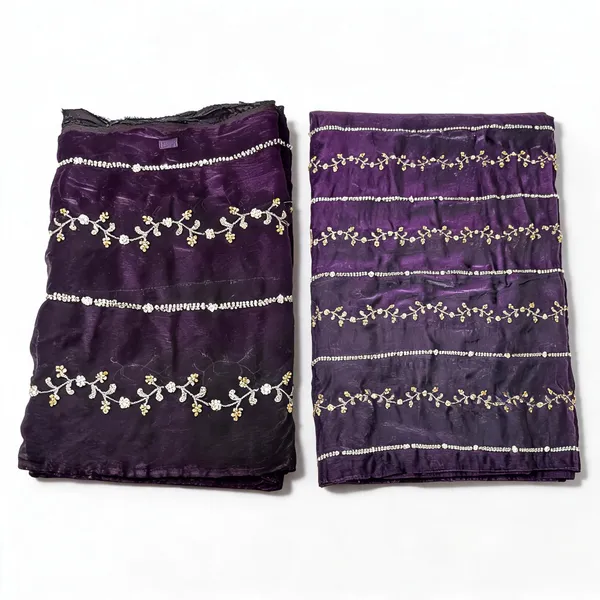 Purple_Beads_Embroidery_On_Space_Silk_Fendy_Fabric