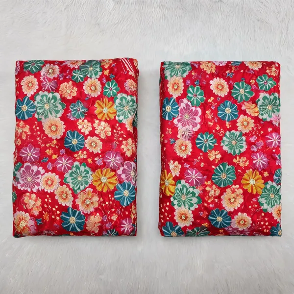 Red_Floral_Position_Print_With_Embroidery_On_Crushed_Jimmy_Choo_Fabric