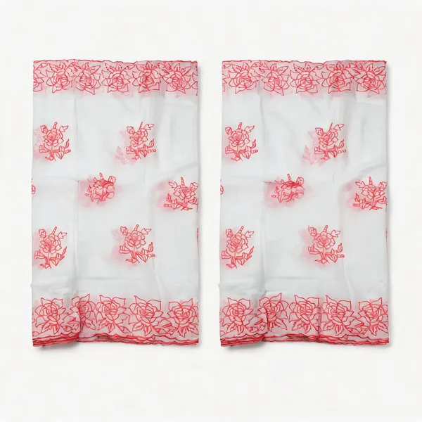 Peach_Floral_2_Side_Border_Pure_Mul_Cotton_Dupatta_Fabric
