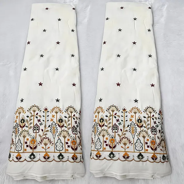 Floral_Multi_Thread_Beads_Embroidery_On_Kora_Mul_Cotton_Fabric