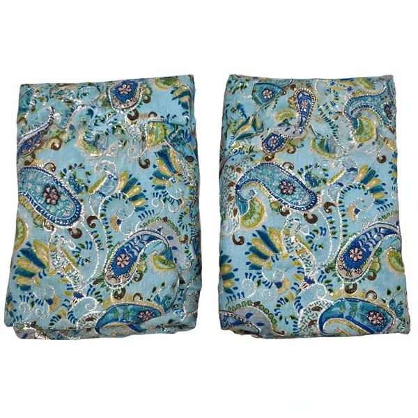 Sky_Blue_Carry_Position_Print_With_Embroidery_On_Chinon_Fabric
