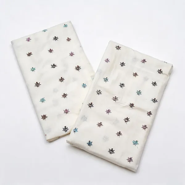 Multi_Thread_Beads_Butti_Embroidery_On_Dyeable_Kora_Cotton_Fabric