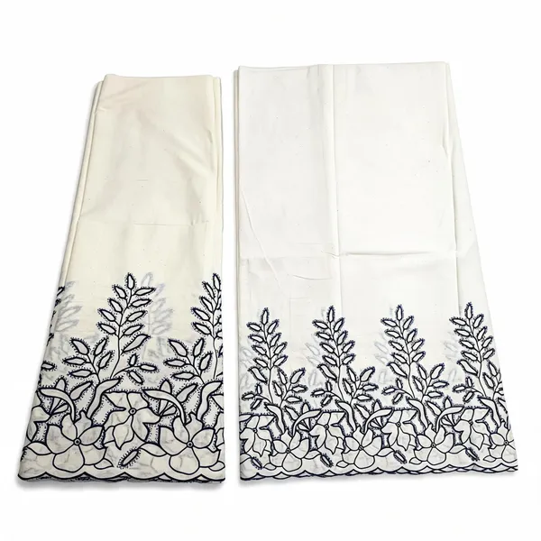 Dark_Blue_Thread_Embroidery_On_Kora_Mul_Cotton_Fabric