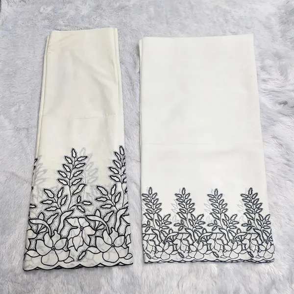 Dark_Blue_Thread_Embroidery_On_Kora_Mul_Cotton_Fabric