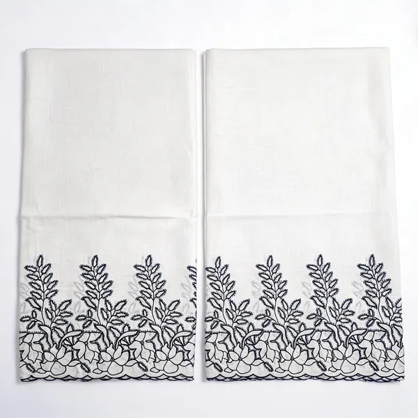 Dark_Blue_Thread_Embroidery_On_Kora_Mul_Cotton_Fabric
