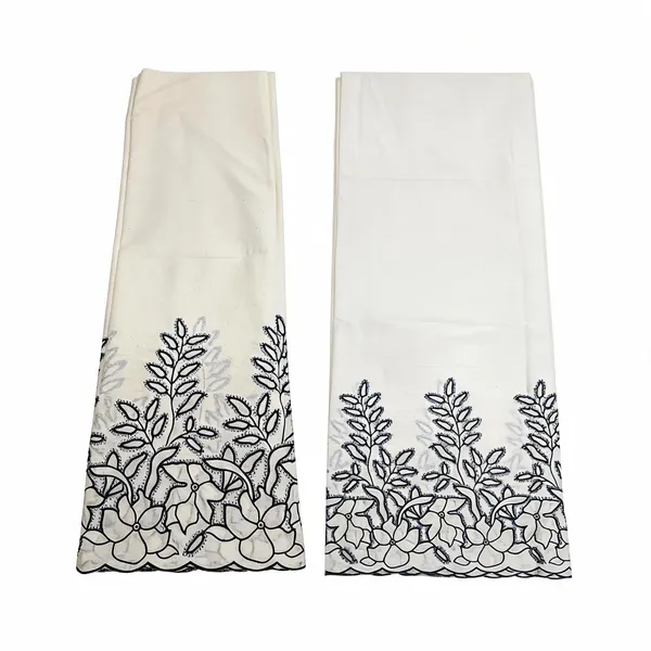 Dark_Blue_Thread_Embroidery_On_Kora_Mul_Cotton_Fabric