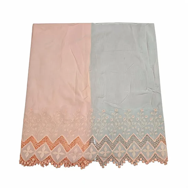 Peach_Hakoba_Style_Daman_Embroidery_On_Cotton_Fabric