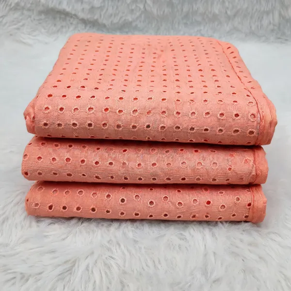Peach_Plain_Hakoba_Fabric