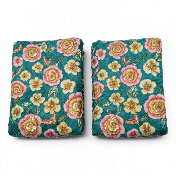 Green_Coding_With_Zari_Sequins_Embroidery_On_Shimmer_Cosmos_Fabric