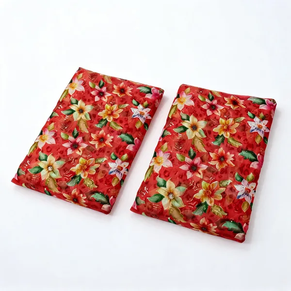 Red_Floral_Position_Print_With_Embroidery_On_Organza_Fabric