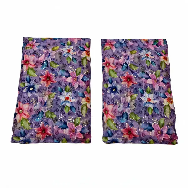 Lavender_Floral_Position_Print_With_Embroidery_On_Organza_Fabric