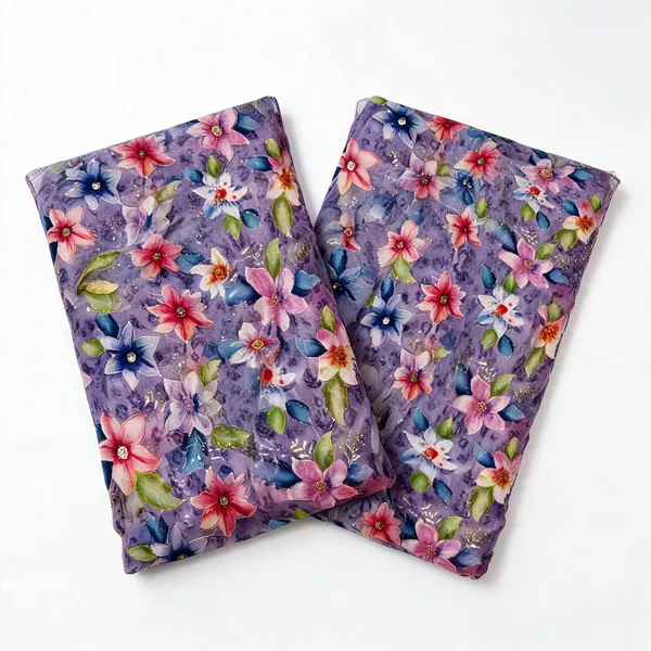 Lavender_Floral_Position_Print_With_Embroidery_On_Organza_Fabric