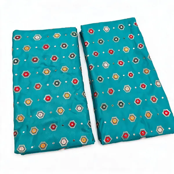 Sea_Green_Butti_Embroidery_On_Chinon_Fabric