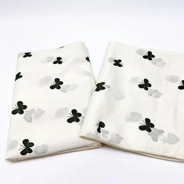 Green_Butterfly_Threadwork_Embroidery_On_Dyeable_Kora_Mul_Cotton_Fabric