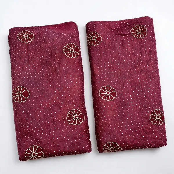 Dusty_Maroon_Floral_Sequins_Beads_Embroidery_On_Rangoli_Crush_Fabric