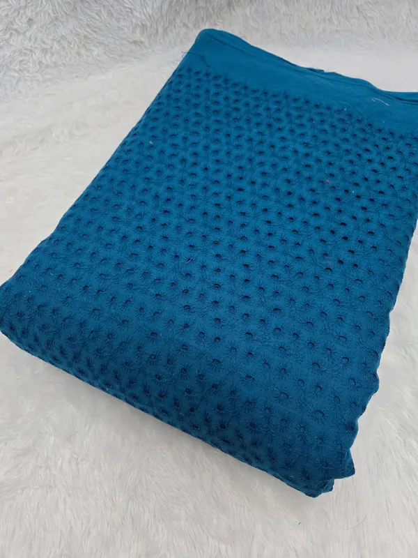 Teal_Blue_Plain_Hakoba_Fabric