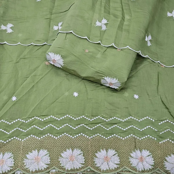 Light_Mehndi_Green_3pc_Heavy_Embroidered_On_Mul_Chanderi_Fabric