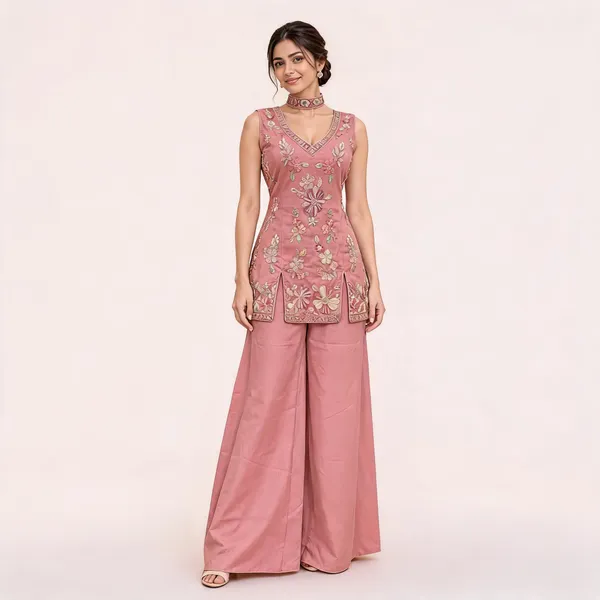 Pink_Cosmos_Kurta_Palazzo_Set_For_Women