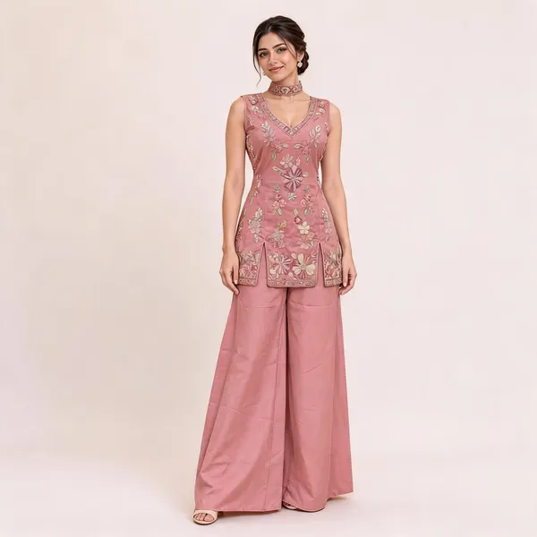Pink_Cosmos_Kurta_Palazzo_Set_For_Women