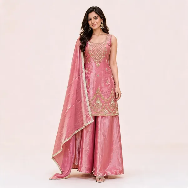 Pink_Fendi_Kurta_Set_For_Women