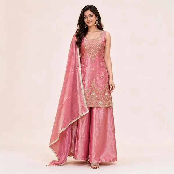 Pink_Fendi_Kurta_Set_For_Women