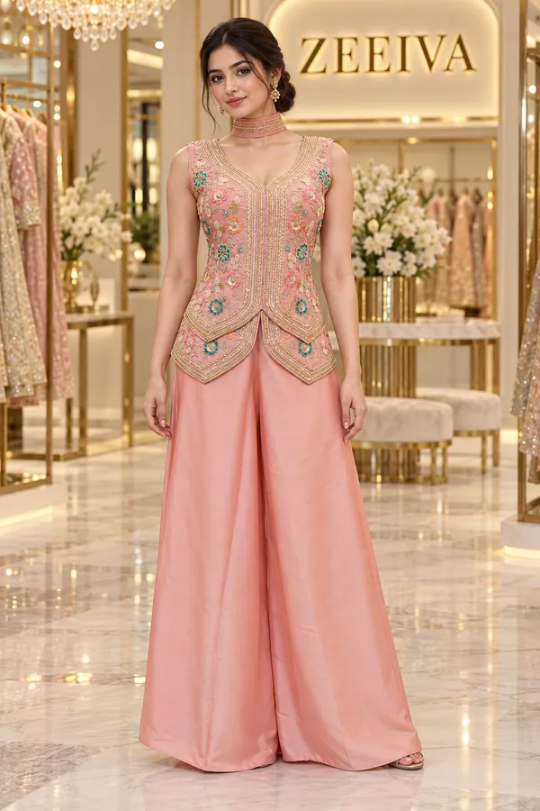 Pink_Embroidered_Sleeveless_Ethnic_Set_for_Women