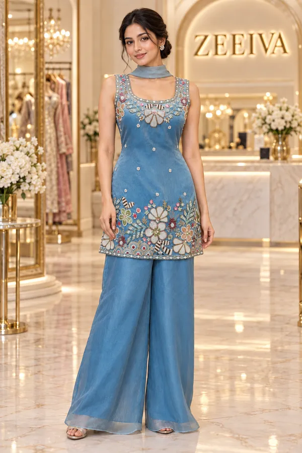 Blue_Embroidered_Kurta_Palazzo_Set_for_Women