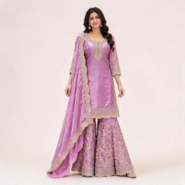 Lavender_Fendi_Sharara_Suit_Set_For_Women