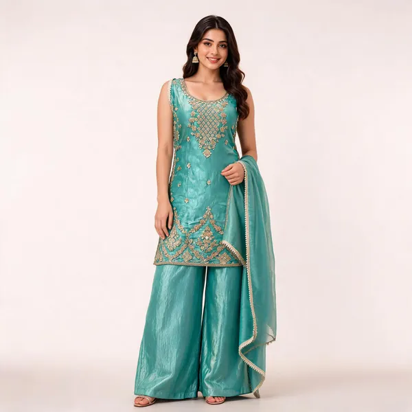Turquoise_Fendi_Suit_Set_For_Women