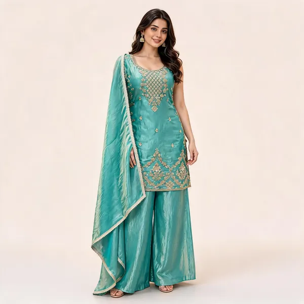 Turquoise_Fendi_Suit_Set_For_Women