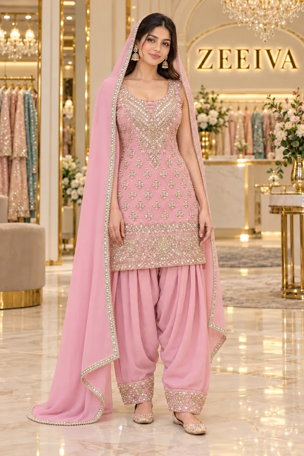 Pink_Embroidered_Salwar_Suit_Set_For_Women