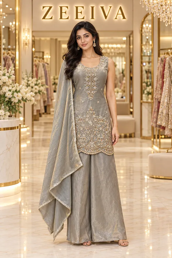 Grey_Embroidered_Kurta_Palazzo_Set_With_Dupatta_for_Women