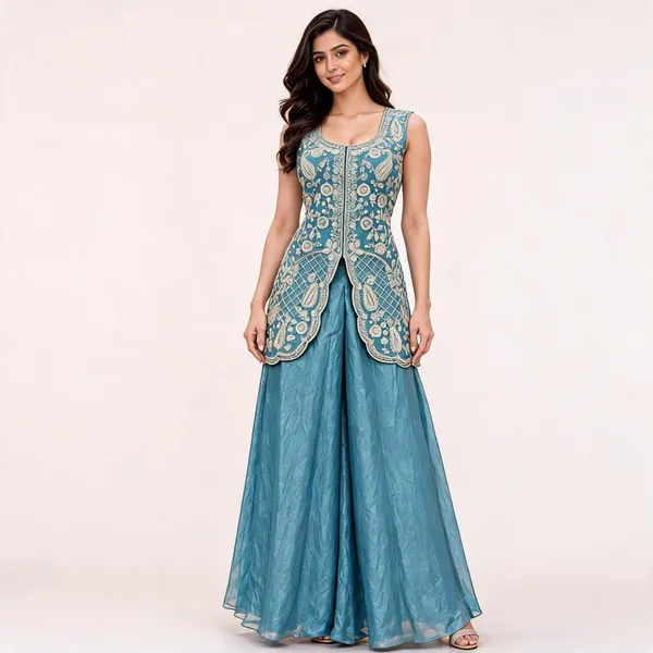 Blue_Fendi_Sharara_Set_For_Women
