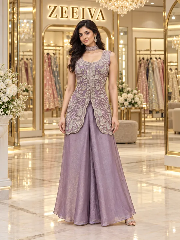 Lavender_Embroidered_Jacket_Style_Ethnic_Set_for_Women