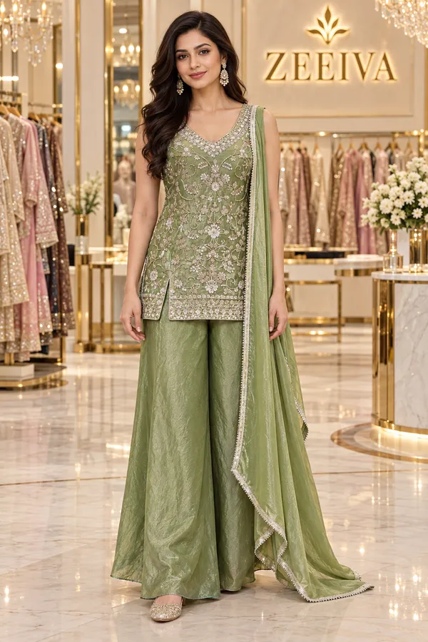 Green_Embroidered_Ethnic_Suit_Set_for_Women