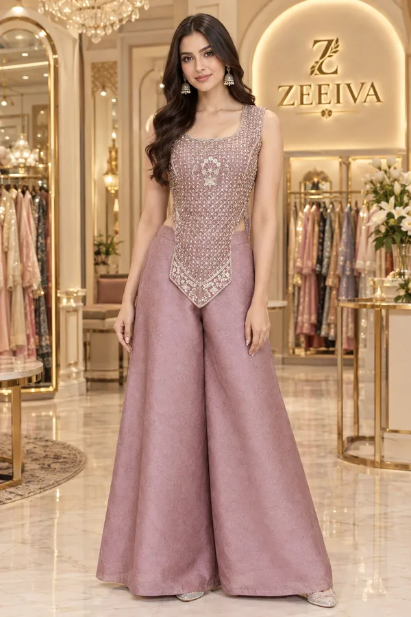 Mauve_Embellished_Sleeveless_Palazzo_Set_for_Women
