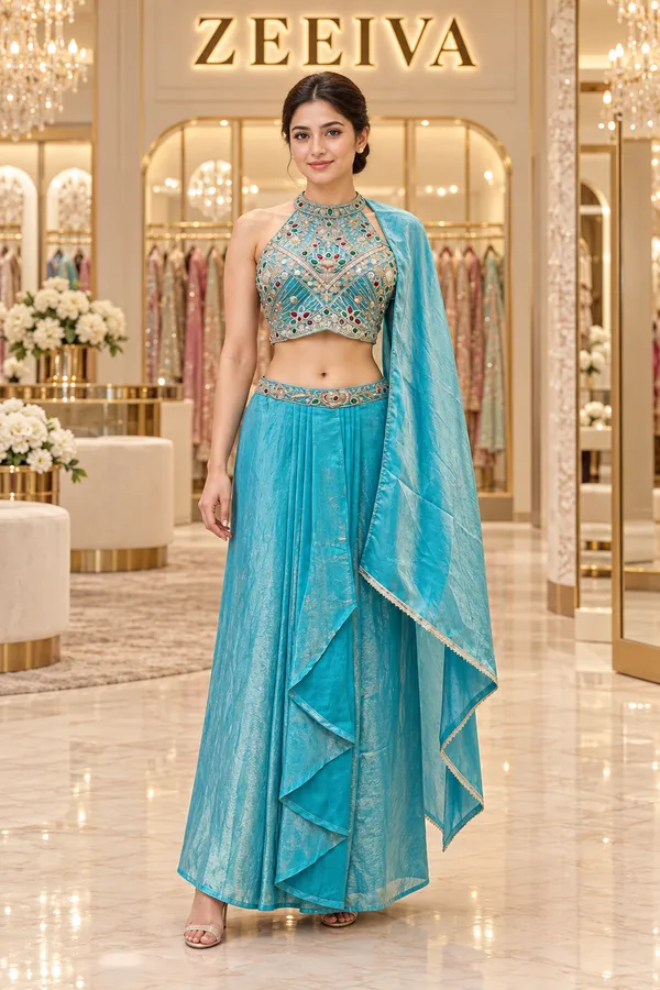 Turquoise_Embroidered_Lehenga_Choli_Set_for_Women