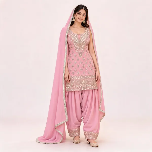 Pink_Star_Georgette_Salwar_Suit_Set_For_Women