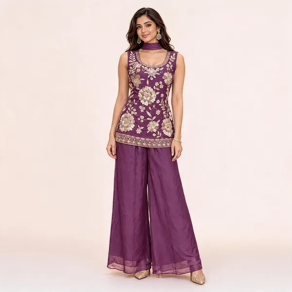 Purple_N.C-Moss_Kurta_Set_For_Women